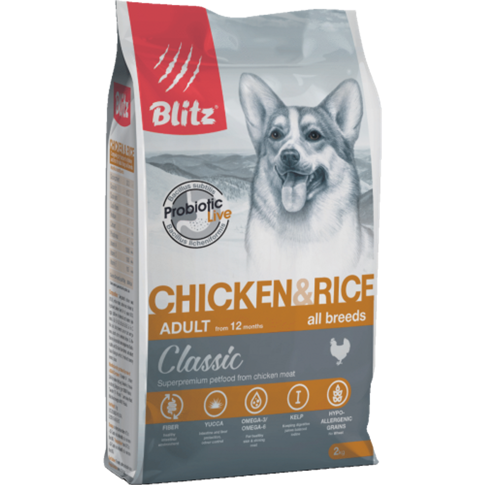 Blitz Classic Chicken & Rice Adult Dog All Breeds