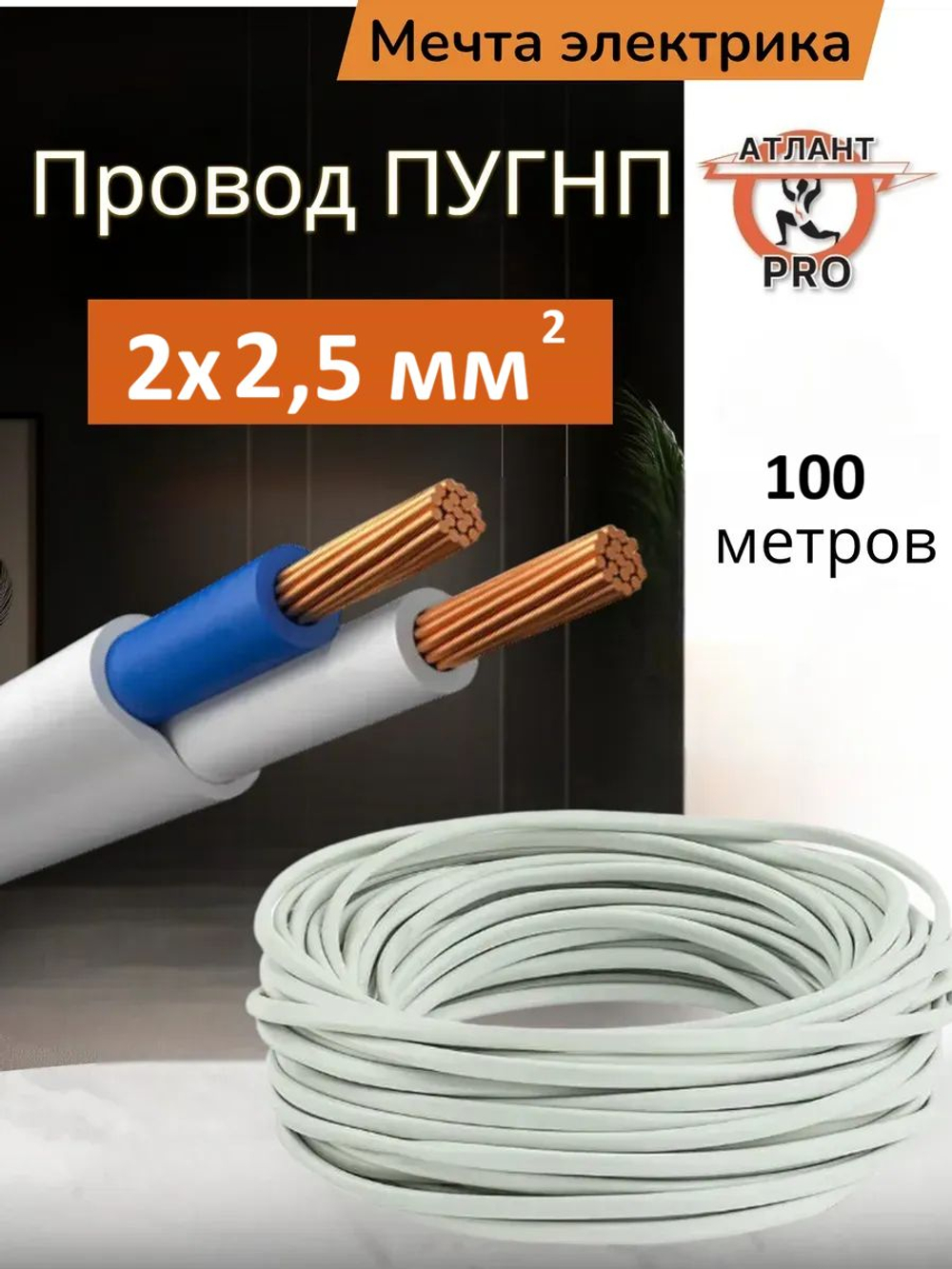 Провод ПУГНП 2х2.5 "Мечта электрика"