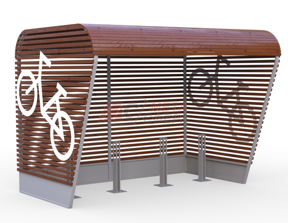 Велопарковка с навесом