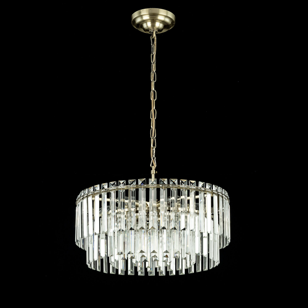 Citilux Фонда CL303193 Люстра хрустальная подвесная Бронза