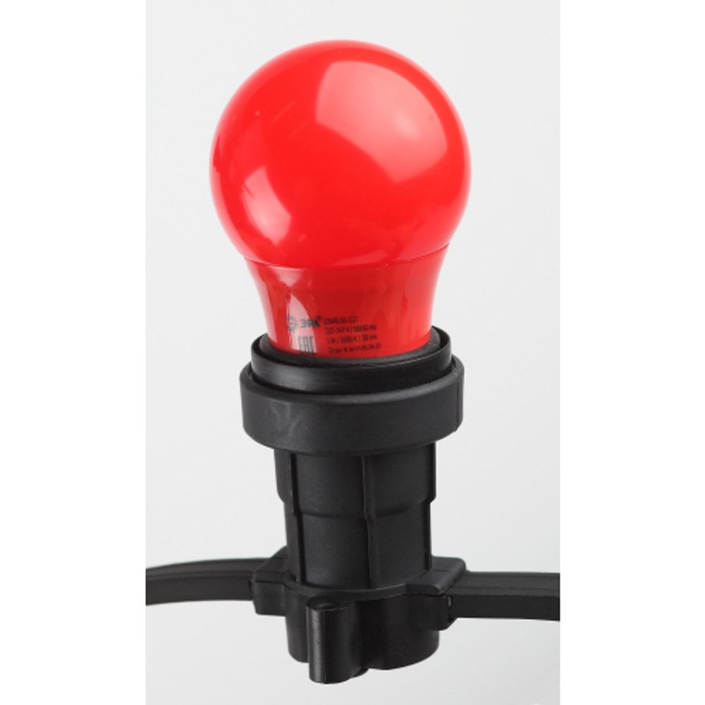 Лампочка светодиодная ЭРА STD ERARL50-E27 E27 / Е27 3Вт груша красный для белт-лайт | Лампы светодиодные Белт-Лайт