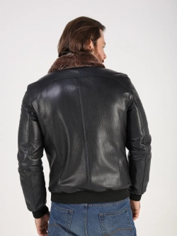 Дубленка зимняя куртка натуральная кожаная