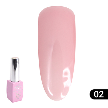 Цветная френч база для гель лака Global Fashion, Color French Base Coat 8 мл, 02