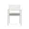 Bona Уличный стул из алюминия в белой отделке и массива тикового дерева