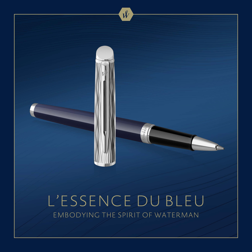 Ручка-роллер Waterman Waterman Hemisphere22 SE Deluxe Blue CT, стержень: F, цвет: Black, в подарочной упаковке