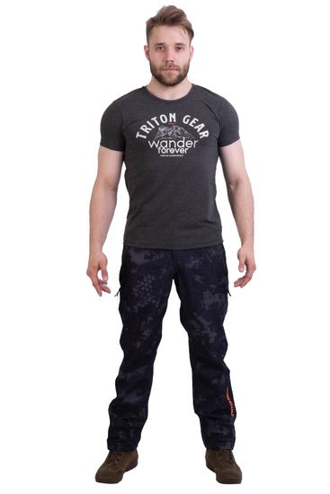 Футболка "WANDER FOREVER" муж. (серый меланж)