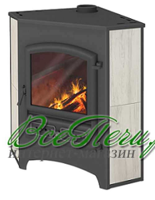 Печь-камин Этна БКД угловой беж