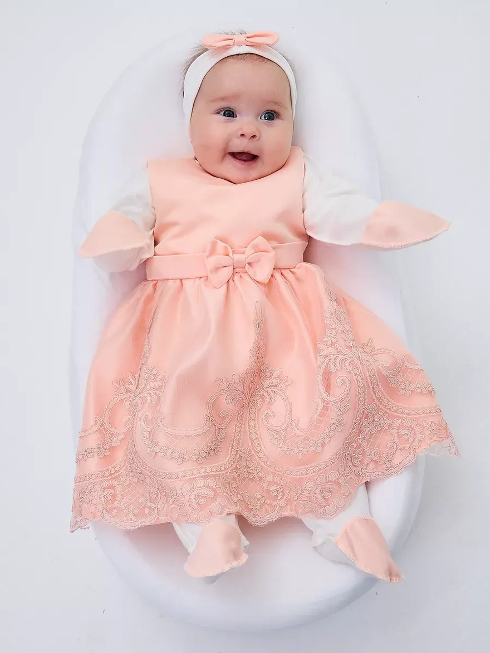 платье для новорожденной на выписку