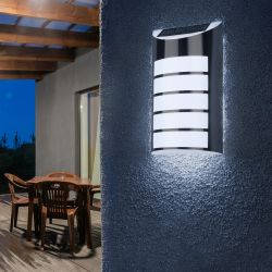 Светильник уличный ЭРА ERAFS024-40 настенный Сталь на солнечной батарее 5LED 17lm | Садовые фасадные светильники