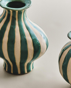 Zara Home Ваза из керамики, цвет белый, 15 см