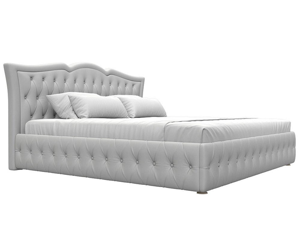 Кровать интерьерная Герда 200, Белый, Экокожа, 108396