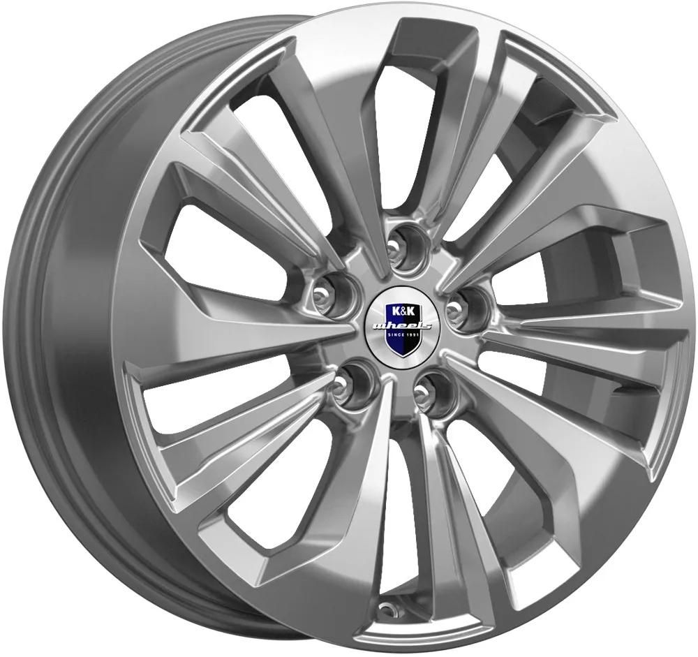 K&amp;K Авиор 7x17 5x114.3 ET 40 Dia 67.1 (платина)