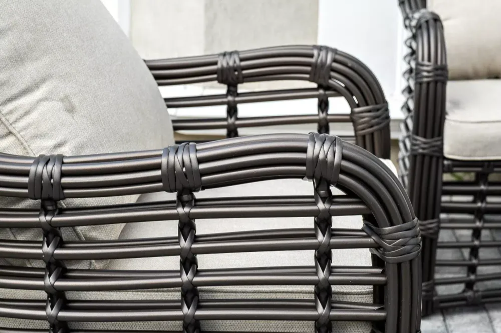 "Ницца" лаунж-зона из искусственного ротанга, цвет бронзовый