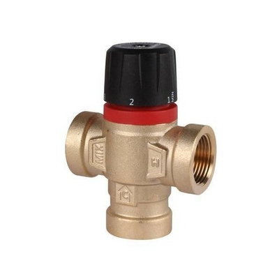 Клапан термостатический смесительный ROMMER - 3/4" (ВР/ВР, 35-60°C, Kvs 1.6, L-смешивание)