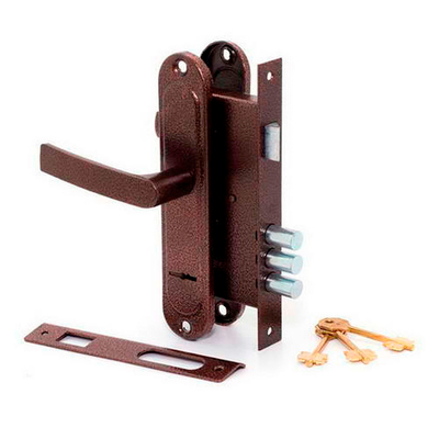 Замок Боровичи врезной Симеко БИФ007*3 левый с/руч