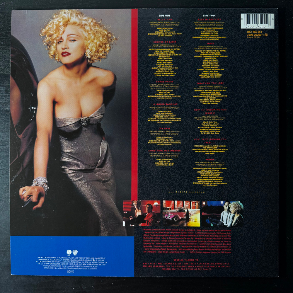 Madonna - I'm Breathless (Германия 1990г.)