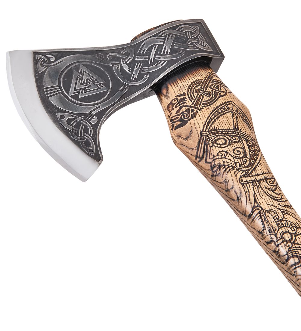 Секира Родослава TP-56 Топор большой с гравировкой «Валькнут»