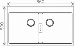 Мойка TOLERO LOFT TL-862 белый №923