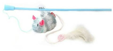 Игрушка для кошек Nems Дразнилка голубая мышка с чипом