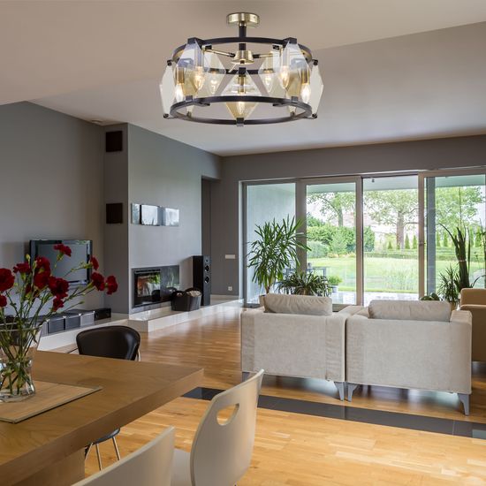 60116/5 / потолочный светильник / черный