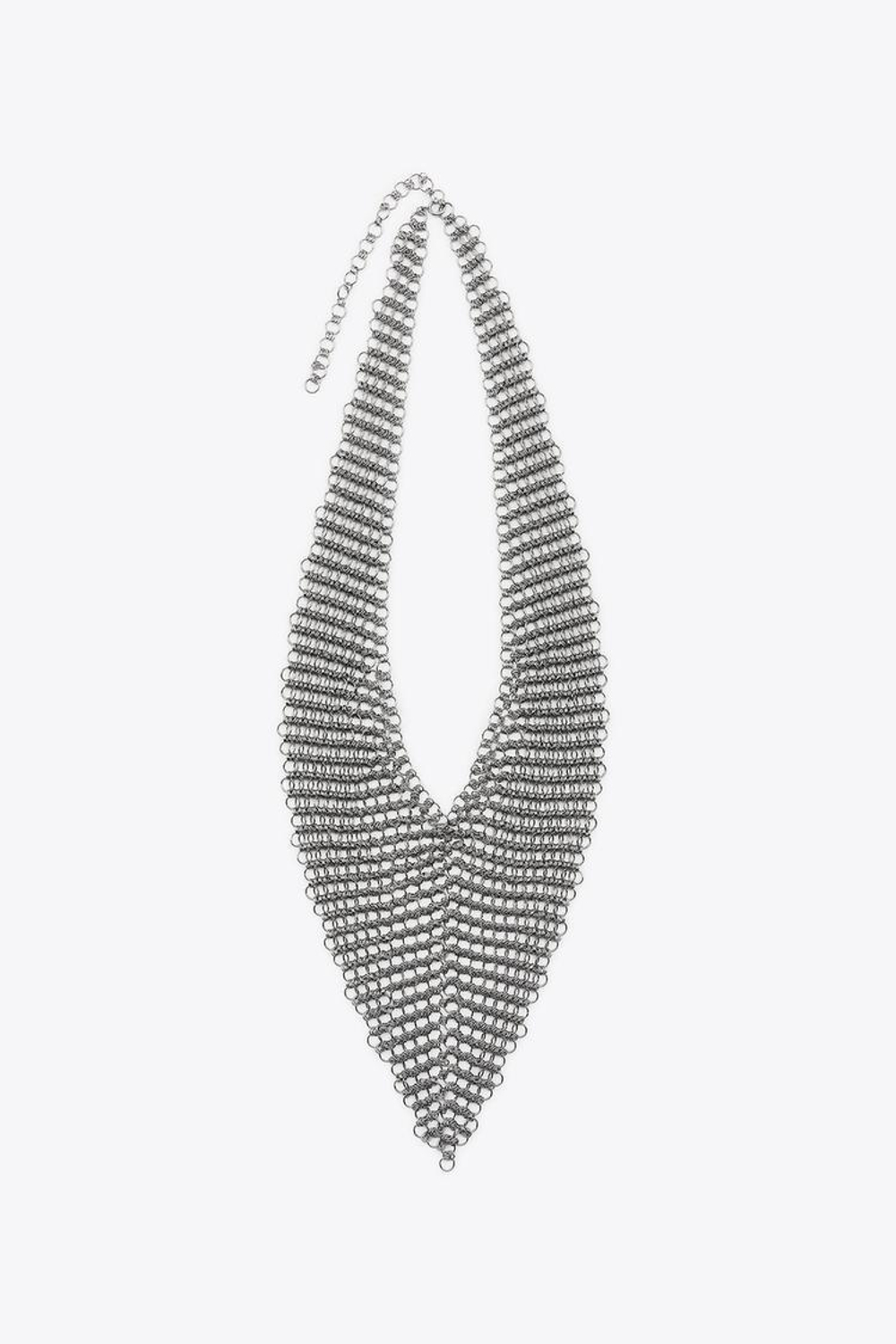 ZARA МЕТАЛЛИЧЕСКИЙ РЕМЕНЬ-СЕТКА, СЕРЕБРИСТЫЙ