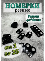 Номерки для гардероба прорезные