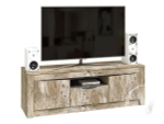 Тумба ТВ Гостиная Ривьера (дуб юкон/бетон темный)