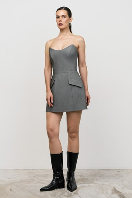 Платье корсетное мини