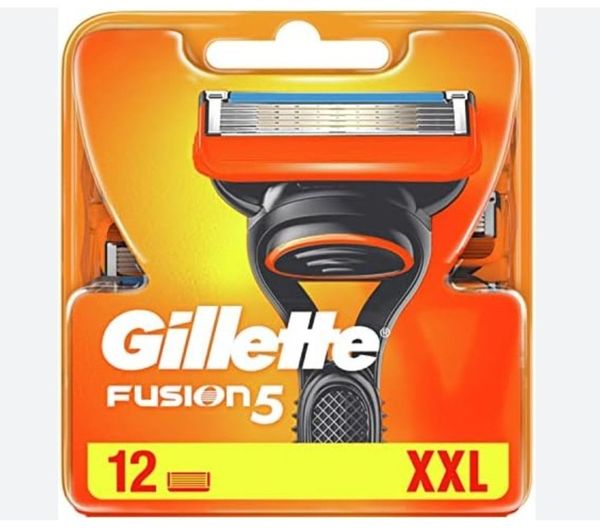 Gillette Fusion cменные кассеты (картриджи) для бритья 12