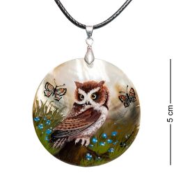 ШК-55/134-A Кулон из перламутра «Сова»