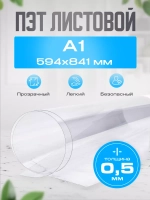 ПЭТ листовой А1 (594х841 мм)
