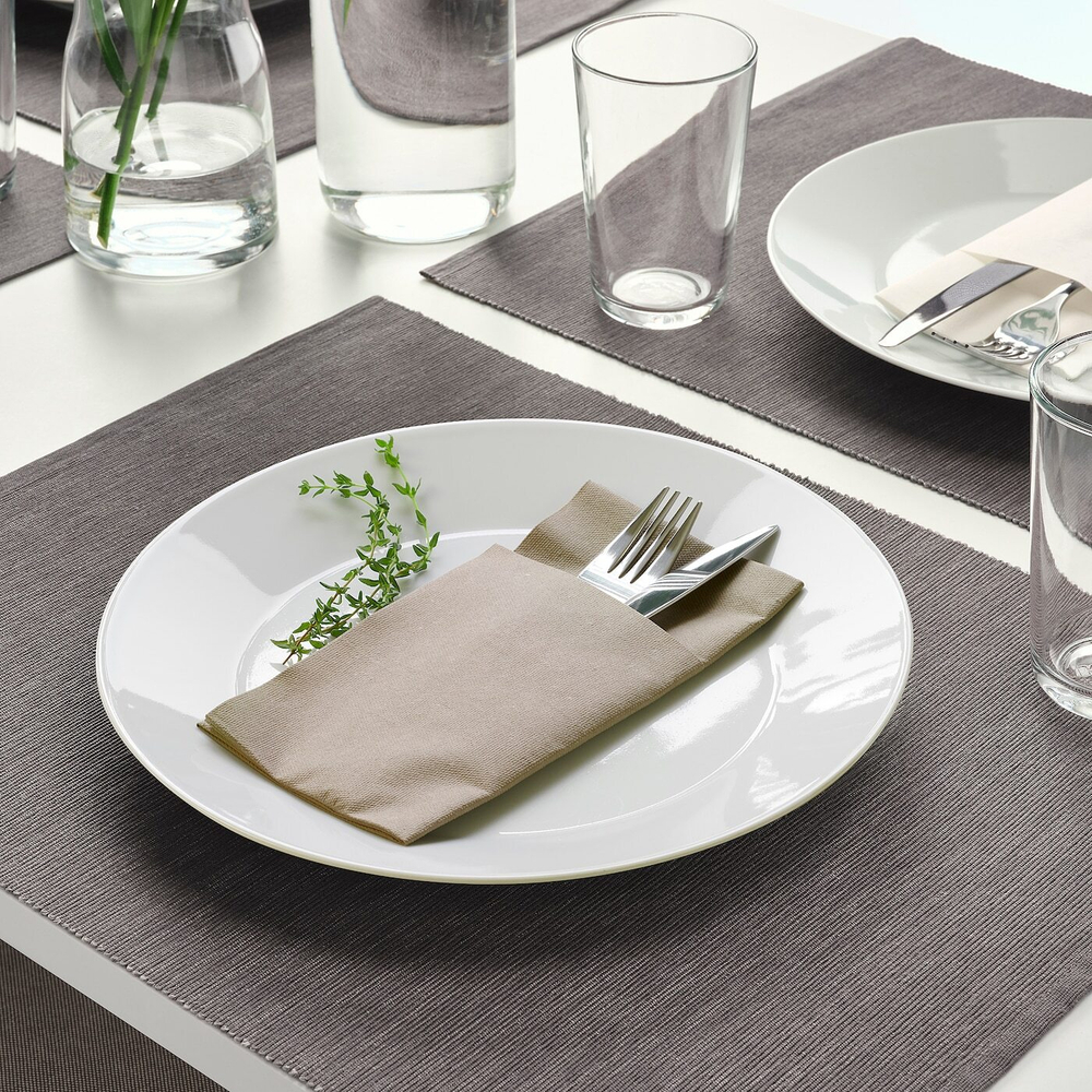 IKEA MOTTAGA  (ИКЕА МОТТАГА)  -  Салфетки, бежевые, 38x38 см