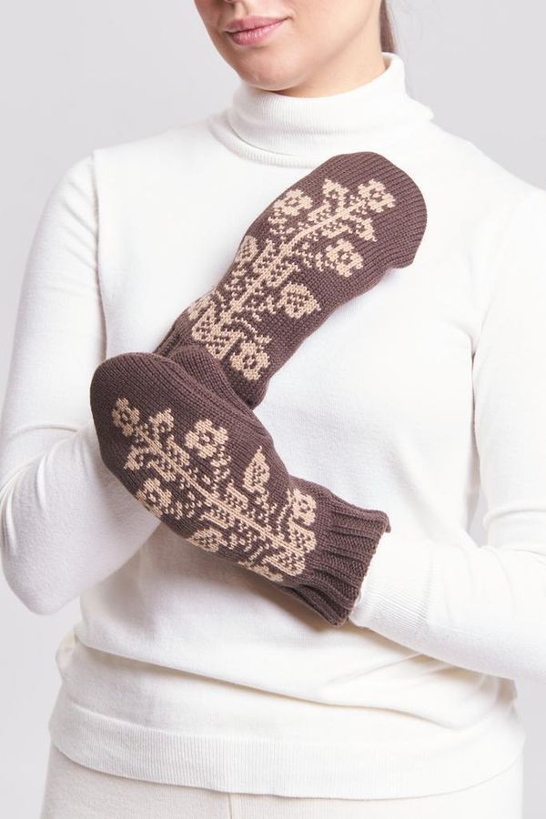 Варежки Древо Жизни коричневый - фото 3