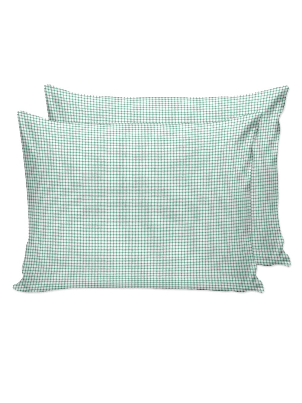 Наволочка комплект 2шт Сказка "Зеленая клеточка" 40х60 см, перкаль