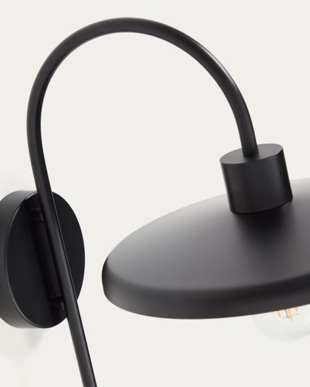 Настенный светильник Nuvira из черного металла