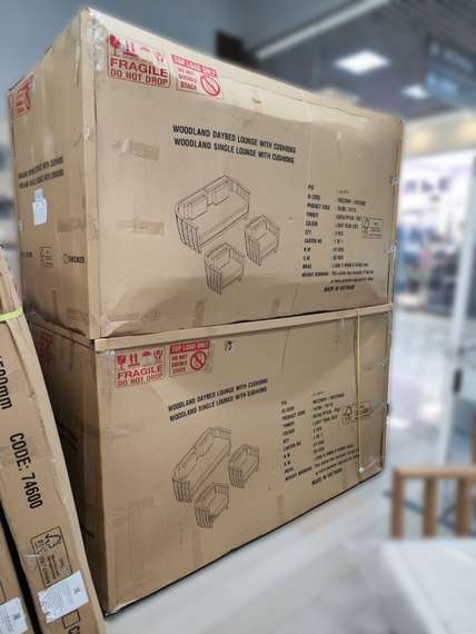 Комплект уличной мебели Woodland из массива эвкалипта, диван, 2 кресла, столик