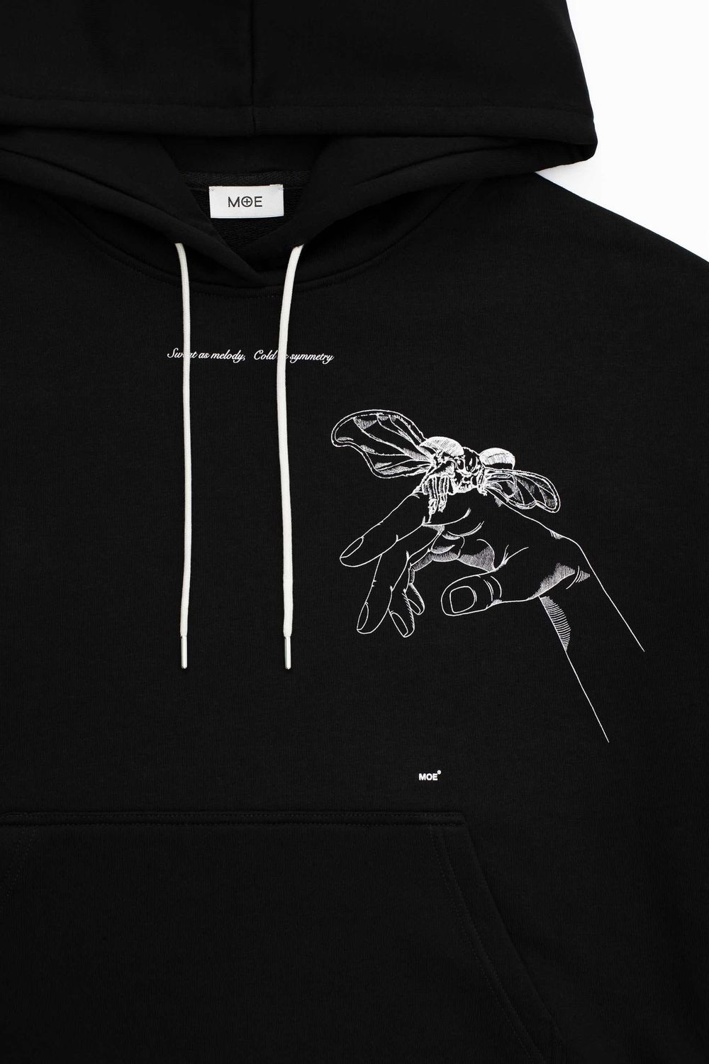 Худи MOE Moth Женский Черный