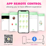 Розовое виброяйцо с управлением через приложение Secwell SW3022