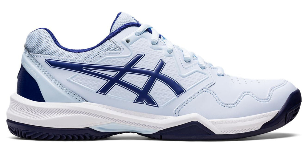 Женские Кроссовки теннисные Asics Gel-Dedicate 7 Clay - soft sky/dive blue
