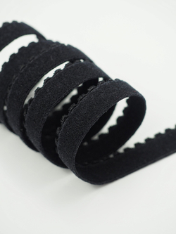 Резинка отделочная черная ажурная ширина 10 мм