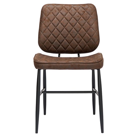 Стул maril, экокожа, темно-коричневый