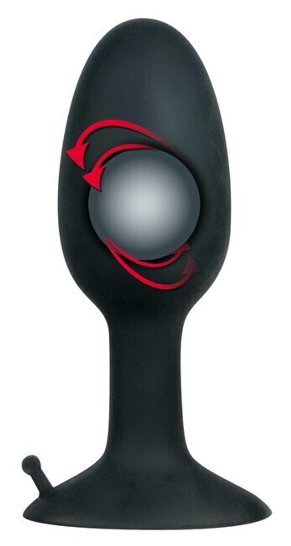 Малая пробка на присоске со смещенным цетром тяжести Backdoor Friend S (Цвет: черный)