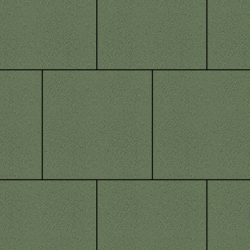 Тротуарная плитка КВАДРАТ 400х400 мм - Стандарт Зеленый