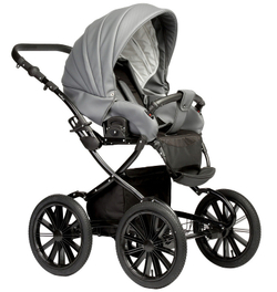 Детская коляска Indigo Special Plus 2 в 1 Is09 т.серая кожа