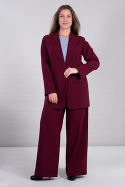 Жакет женский 4135АП, бордовый #489Бор044135АП