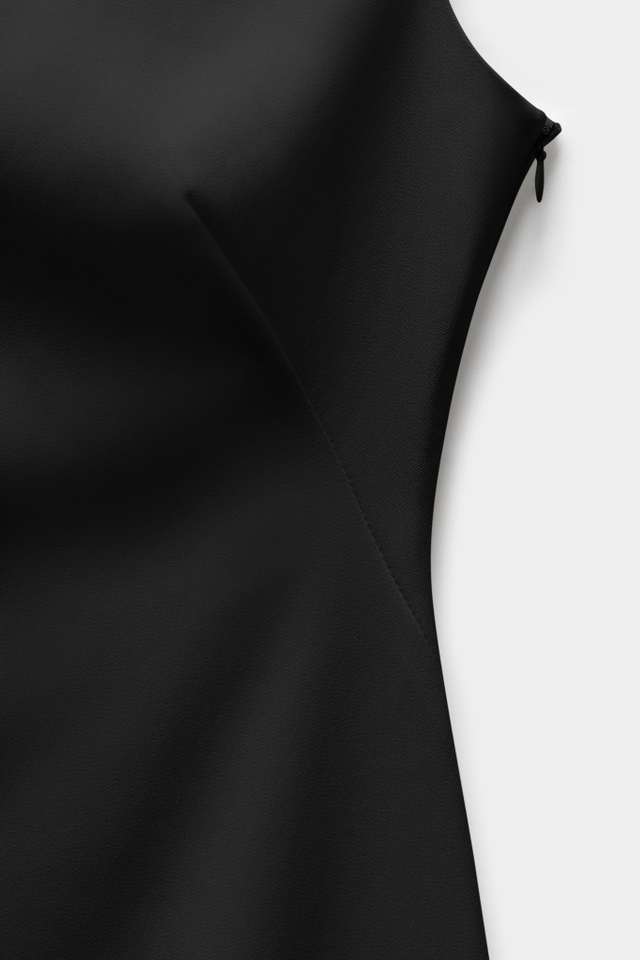 Платье миди из костюмной ткани