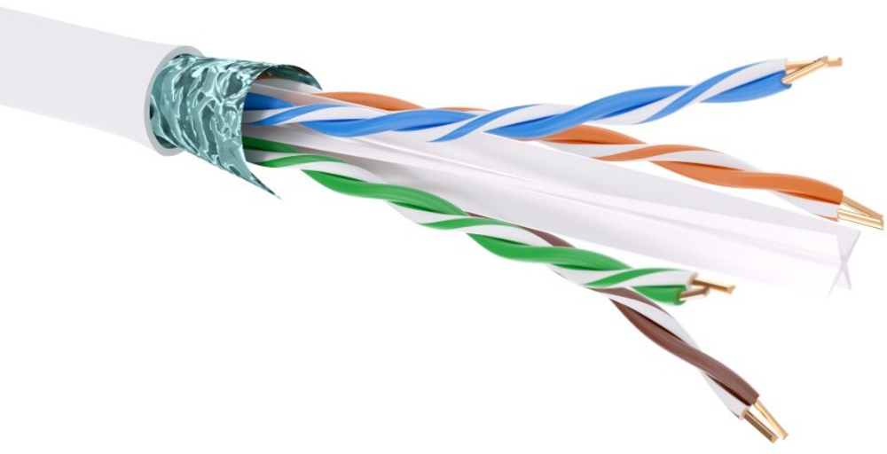 Кабель витая пара F/UTP 6 кат. 4 пары DKC RN6FUK02WH