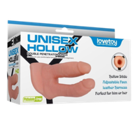 Полый страпон для двойного проникновения Unisex Hollow