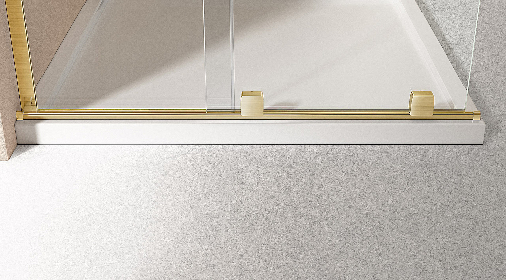 Душевая дверь Vincea Walk-In 120 VDS-4WSL120 стекло прозрачное/профиль брашированное золото