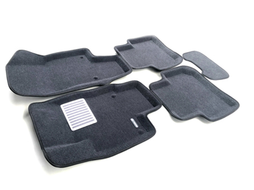 Коврики салона для VOLKSWAGEN Tiguan (2017-) Euromat 3D Lux серые. Арт. EM3D-005415G